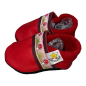 Preview: Lauflernschuhe mit Webband Pilze auf rot