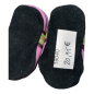 Preview: Lauflernschuhe flieder mit Webband Blumen auf dunkellila