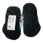 Preview: Lederschuhe mint mit Webband Pferde auf lila