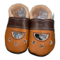 Preview: Lederschuhe Sandale in braun