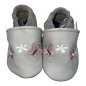 Preview: Lauflernschuhe Schmetterling & Blume auf grau