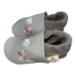 Preview: Lauflernschuhe Schmetterling & Blume auf grau