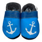 Preview: Krabbelschuhe Anker auf blau