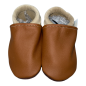 Preview: Krabbelschuhe in braun/beige