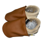 Preview: Krabbelschuhe in braun/beige