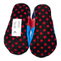 Preview: Lauflernschuhe Feuerwehr auf taubenblau mit Stoppy