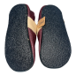 Preview: Krabbelschuhe in bordeaux mit Gummisohle Safety