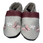 Preview: Krabbelschuhe Schmetterling in grau