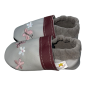 Preview: Krabbelschuhe Schmetterling in grau