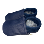 Preview: Lederpuschen in blau