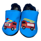 Preview: Lauflernschuhe Feuerwehr auf taubenblau