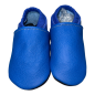 Preview: Lederpuschen in blau