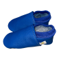 Preview: Lederpuschen in blau