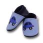 Preview: Krabbelschuhe kleines blaues Auto