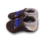 Preview: Krabbelschuhe kleines blaues Auto
