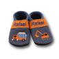 Preview: Hausschuhe Baustelle blau orange