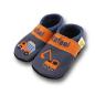 Preview: Hausschuhe Baustelle blau orange