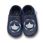 Preview: Krabbelschuhe Papierboot dunkelblau