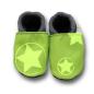 Preview: Vegane Schuhe Sterne auf Neon gelb