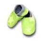 Preview: Vegane Schuhe Sterne auf Neon gelb