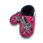 Preview: Vegane Krabbelpuschen Zebra auf pink