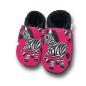 Preview: Vegane Krabbelpuschen Zebra auf pink
