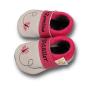 Preview: Krabbelschuhe Schmetterling im Flug auf grau