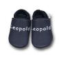 Preview: Krabbelschuhe blau mit Softbund