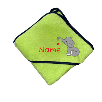Kapuzenbadetuch Elefant