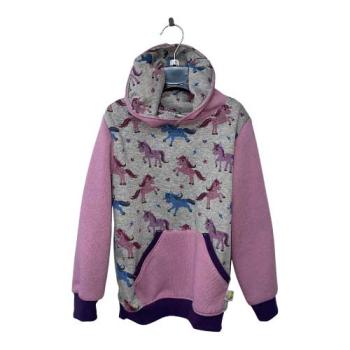 Pulli mit Tasche & Kapuze Einhorn