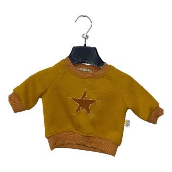 Pullover Stern senf
