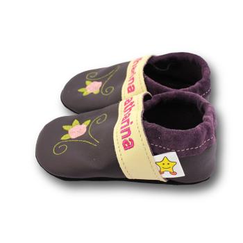 Krabbelschuhe mit Rose