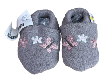 Lauflernschuhe Schmetterling auf grau
