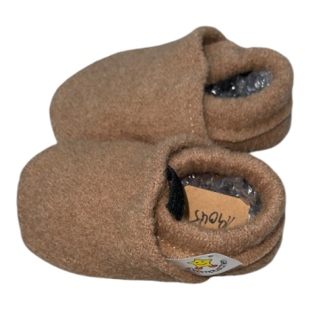 Wollwalkpuschen in beige