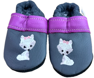 Lauflernschuhe schneefuchs auf Grau