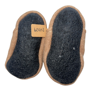 Wollwalkpuschen in camel