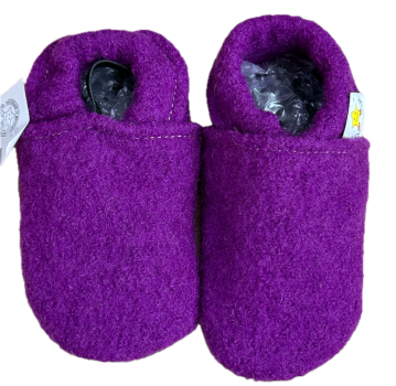 Wollwalkpuschen Lilapink - Kopie