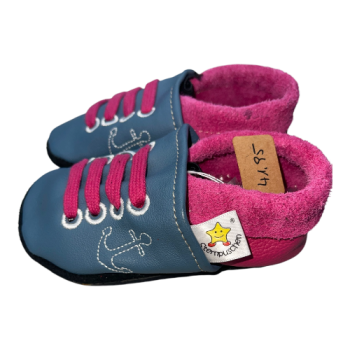 Lauflernschuhe Schnürchen mit Gummisohle Safty