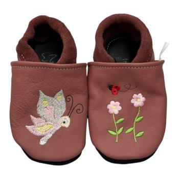 Lauflernschuhe Schmetterling und Blume