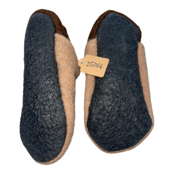 Wollwalkpuschen in Camel