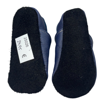 Lauflernschuhe Lederpuschen in blau