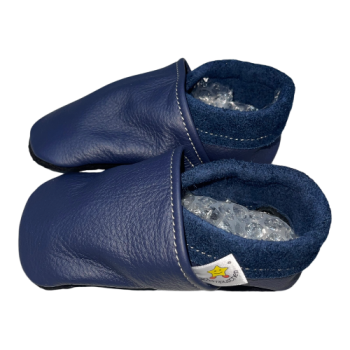 Lauflernschuhe Lederpuschen in blau