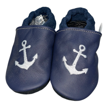 Lauflernschuhe Anker auf blau