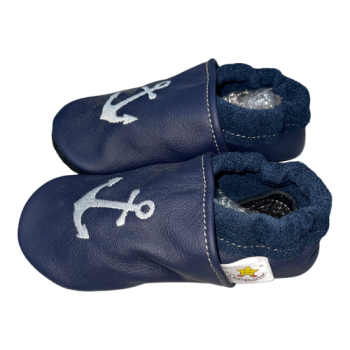 Lauflernschuhe Anker auf blau