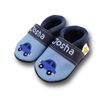 Lauflernschuhe kleines blaues Auto
