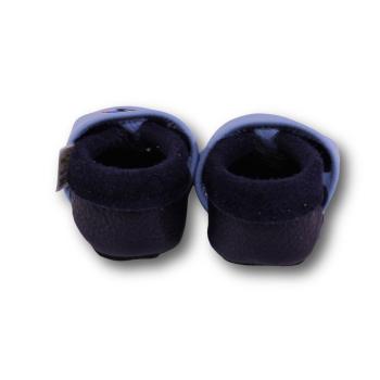 Krabbelschuhe kleines blaues Auto