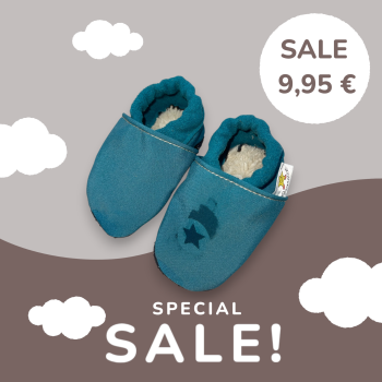 Preview: Vegane Krabbelschuhe MAGIC mit Teddyfell