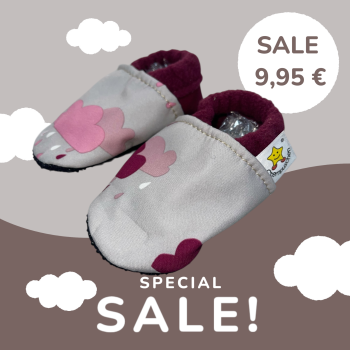 Vegane Krabbelschuhe WÖLKCHEN