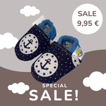 Vegane Krabbelschuhe ANKER IM KREIS