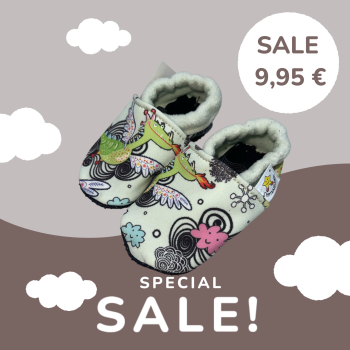 Vegane Krabbelschuhe DRACHE